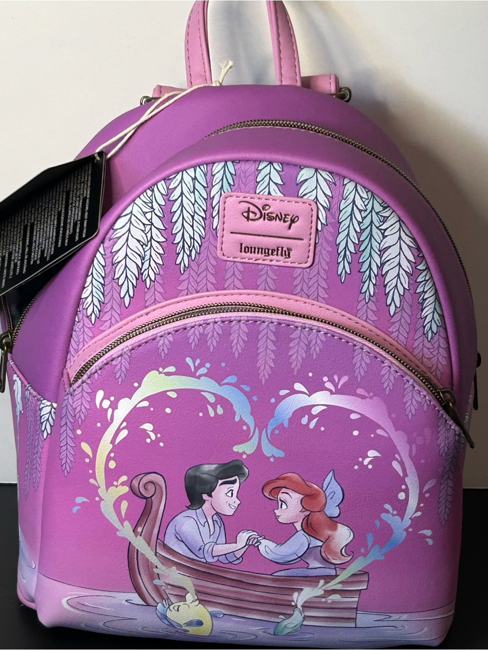 Loungefly Pink and Light Blue Mini Backpack